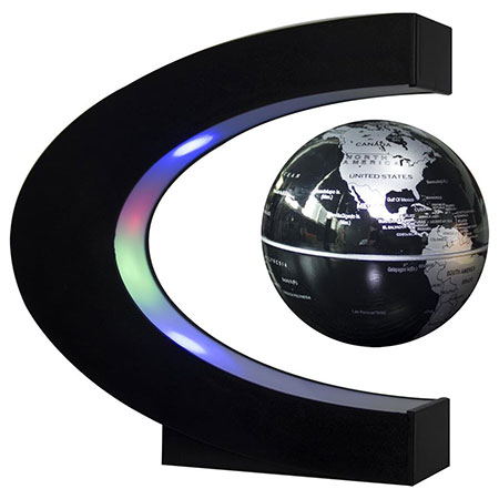 Senders Floating Globe C Shape with LED Lights