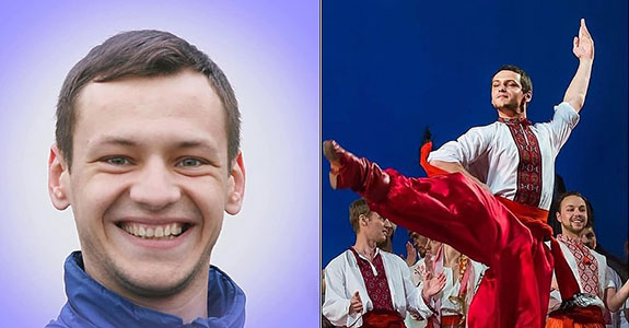 Top Ukrainian ballet dancer, 31, is killed in mortar attack after quitting the stage to sign up to fight against Russian invasion