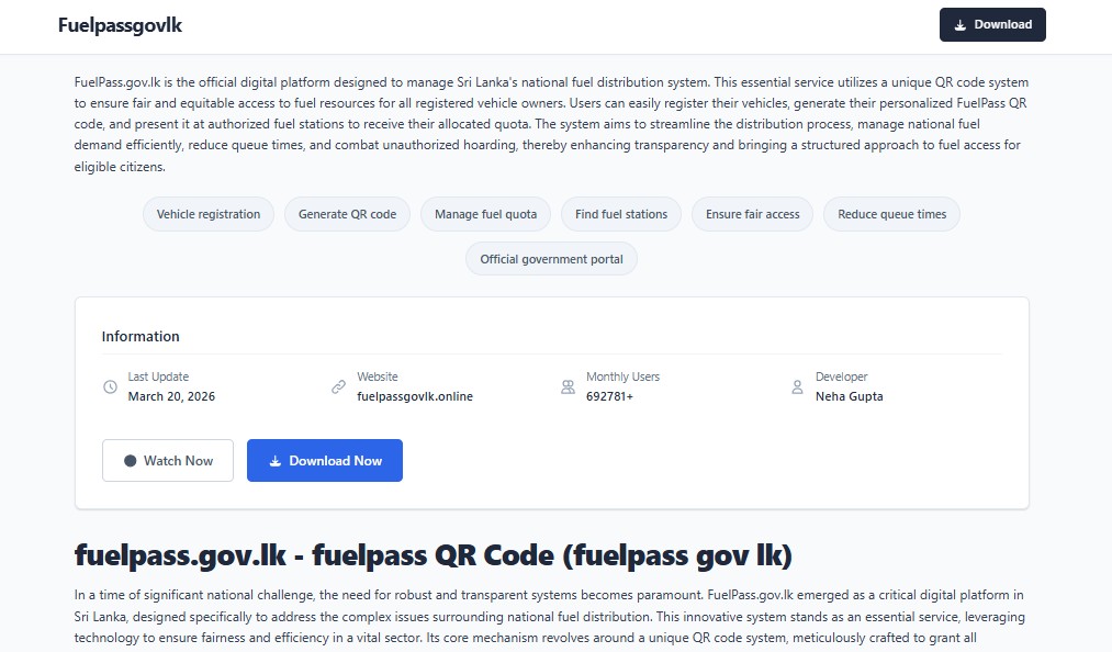 ⚠️ Warning: Fake Fuel Pass Website – Do Not Use https://fuelpassgovlk.online